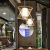 Lampy wiszące japońskie żyrandol restauracja El Bamboo lampa chińska herbata retro