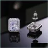 Ohrstecker Ohrstecker Caoshi Chic Ohrringe für Frauen Mode trendige Hochzeitsaccessoires mit brillantem Kristall Cz Moderner Stil Schmuck weiblich Dr Dhu9K