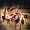 Kerstdecoraties 165 cm Decoratie Licht ornament Santa Claus Tree Jaar Decor String Lichten Accessoires