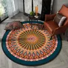 Carpets Home Decor Printing Living Room Bedroom Rug Kitchen Shower Door Floor Mat Ethnic Mandala Round