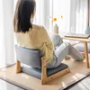 Pillow YY Low Stool Faux Leather Bay Window Tatami Seat Back Footless Chair