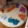 Carpet Simple Cute Dog Round Living Room Bedroom Bedside Blanket Children In The For Nursery 221104