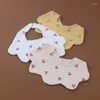 Hair Accessories 360 Degree Rotation Baby Bib Absorbent Saliva Towel With Snap Buckles Burp Cloth G2AE