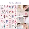 Tatouages Temporaires 30pcsset Tatuajes Temporales Sexy Faux Tatouage pour Femme Mains Bras Corps Tatouages Temporaires Imperméables Tatouage Temporaire Femme 221105