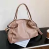 Moda PU bolso de cuero capacidad crossbody hombro sólido bolsas de asas femeninas versátil bolso de mano grande hbp