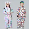 스키 팬츠 MutusSnow Snow Baby One-Piece Children 's Suit Outdoor Snowing Sport Boys and Girls 따뜻한 스키 장비 연주