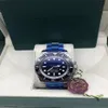 Con caja original Reloj para hombre Bisel de cerámica profunda SEA-Dweller Zafiro Cystal Acero inoxidable Con cierre deslizante Cierre Automático Mechan287r