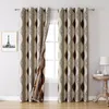 Curtain Blackout Curtains For Living Room Decoration Drape Window Panel Treatment Geometric Cortinas Bedroom Finished Drapes
