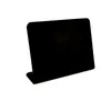 Werbung Display Plastikpreis Ticket Tag Board Schilder St￤nder Blackboard PVC Umschreiben l￶schbare Wiederverwendung in schwarzen 50pcs