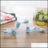 Ganci Rails 24 Pezzi Mollette in plastica Ganci Mtifunzionali Clip per bucato di grandi dimensioni Antivento Po per biancheria intima Calzini Asciugatura Abbigliamento St Dhhdz