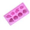 8-Cavity Flower Leaf Silicone Mold DIY Dessert Cake Jelly Handmade Candle Soap Party Gift Baking Tool Home Decor Craft MJ1039