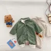 Barboteuses MILANCEL bébé combinaisons en velours côtelé doublure en fourrure vêtements pour filles vêtements d'extérieur en polaire 221107