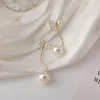 Backs Earrings U-Magical Exaggerated Circle Oversize Faux Pearl Long Tassel Clip For Women Exquisite Jewelry Pendientes