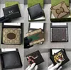 Diseñadores París Estilo a cuadros de gama alta para hombre Cartera Titular de la tarjeta de crédito Monedero Hombres Carteras Billeteras Bolsos Monederos