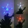 Kerstdecoraties Jaar Tree Vijfpuntige ster LED-lichten Garland Fairy Home Home