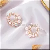 Stud Stud 2021 Trendy Ladies Pearl Earrings Banquet Dress Accessories Niche Design Pierce Drop Delivery Jewelry Dhat6