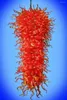 Lustres Dale Chihuly Style Rouge Murano Verre Grand Luxe Suspendu LED Pour El Lobby Décor