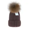 Essentials Knit Winter Hat Winter Mens Diseñador de lana Sombreros de lana Gorrijas de piel sintética espesa de punto de piel de punto caliente 11 Color Hats ajustados Gafas de Sol