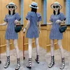 Casual Dresses Women European Station 2022 Summer Fashion Puff Sleeve Western Short Skirt Goods Vestido De Mujer Femme Robe