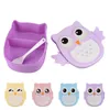 Portable Tableware Owl Student Children's Lunch Box Outdoor Picnic Food Container Storage Boxes