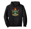 Hoodies masculinos zimbabwe bandeira de armas harare alojamento moletom homens mulheres unissex algodão moda moda moletom