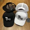 Trendige Baseballkappe für Herren, Outdoor-Sonnenhut mit gebogener Krempe, Designer-Trucket-Kappen