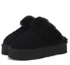 فرو النسام شرائح النعال الكلاسيكية Ultra Mini Platform Boot Tasman Slip-On Les Petites Suede Wool Blend Comfort Winter Designer Booties IES