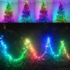 الحفل زخرفة اللون تغيير أضواء سلسلة عيد الميلاد 8 أوضاع LED متعددة الألوان مع عن بعد لحديقة الديكور