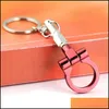 Keychains Lanyards Keychains Trailer Hook Model Keychain Creative Car Part Connecting Rod Keyfob Key Chain Ring Accessoires Drop D DHNPC