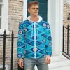 Herren-Kapuzenpullover, Matiasma Evil Eye Hoodie, griechischer Mati Mataki, warm, lässig, für Herren, mit Reißverschluss über Größe