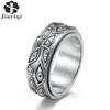 Mens Ring Stainless Steel Vintage Punk Finger Jewelry Rock Culture Ring Unisex Men Women