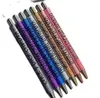 Bricolage ajouter des perles stylos drôles peinture fournitures 7 pcs/lot étudiant perles en plastique stylos à bille perle stylo à bille cadeaux de noël promotionnels créatifs en gros