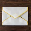 선물 랩 20pcs/세트 스탬핑 인쇄 종이 봉투 투명 웨딩 편지 초대장 기념일