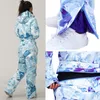 Ski -pakken set vrouwen jumpsuit buiten sport snowboard jas warme waterdichte winterkleding coveralls cooded 221104