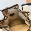 Bags French family new ophidia drawstring Mini Bucket Bag Canvas double sling single Shoulder Messenger women's bag Purses