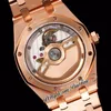 TWF 34mm 77351 A5800 Orologio automatico da donna 50° Anniversario Diamond Bezel Oro rosa Quadrante testurizzato bianco Bracciale in acciaio inossidabile Donna Super Edition Puretime A1