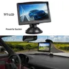 Monitor de vídeo de carro de 4,3 polegadas TFT LCD 2 Way Entrada digital para estacionamento Câmera traseira reversa Visualização DVD VCD Acessório de carro