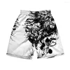 Shorts masculinos tshirt mangá calça bluk blue unisex praia homens homens harajuku streetwear 2022 japonês anime moda moda plac pl