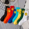 Fashion Women Socks Sports Cotton Socks Trend Rainbow Mid-tube ull Autumn/Winter Thermal Sock