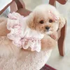 Hondenkleding huisdier levert harnas chihuahua kleine ademende dunne vest-stijl borst maltese uit wandelriem