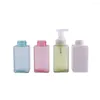 F￶rvaringsflaskor 4st 250/450 ml Travelmousse Foaming Shampoo Gel Empty Bottle Container Square Dispenser