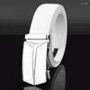 Cintos da marca Carta em forma de T Men's Belt Designer White Luxury Moda Couro de alta qualidade Metal Automático fivela