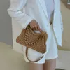 Borsa a mano da donna Borsa a tracolla classica in pelle di marca a triangolo rovesciato di lusso Borsa a tracolla a catena intrecciata da donna