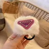 Designer Hair Rings Women Fur Hair Ties Letter Elastic Ponytail Holder Hairbands Fashion Headdress