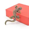 Brooches CINDY XIANG 2 Colors Available Rhinestone Lizard Vintage Animal Pin Suit Accessories Gift