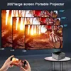 Projectors Salange 1080P Projector Mini LED 4K Bluetooth 7200 Lumens Dual 5G WiFi Video Beamer Home Theater for mobile phone 22110