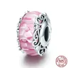 Nuovo popolare ciondolo in argento sterling 925 rosa madri amore croce cuore fai da te perline fini adatte per braccialetti Pandora gioielli da donna accessori moda