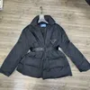 Women's designer down jacket winter jacket long coat warm fashion parka belt women's large pocket