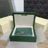 Rolex Box montre hommes or automatique boîtiers de montre blanc Original intérieur extérieur femme montres boîtes hommes vert boîtes m116508 126720 1166309z