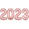 Parti Dekorasyonu Dijital Alüminyum Film Balon 2023 Balonların Dijital Balon-Dekorasyon Düzeni Yeni Yıl SN4242